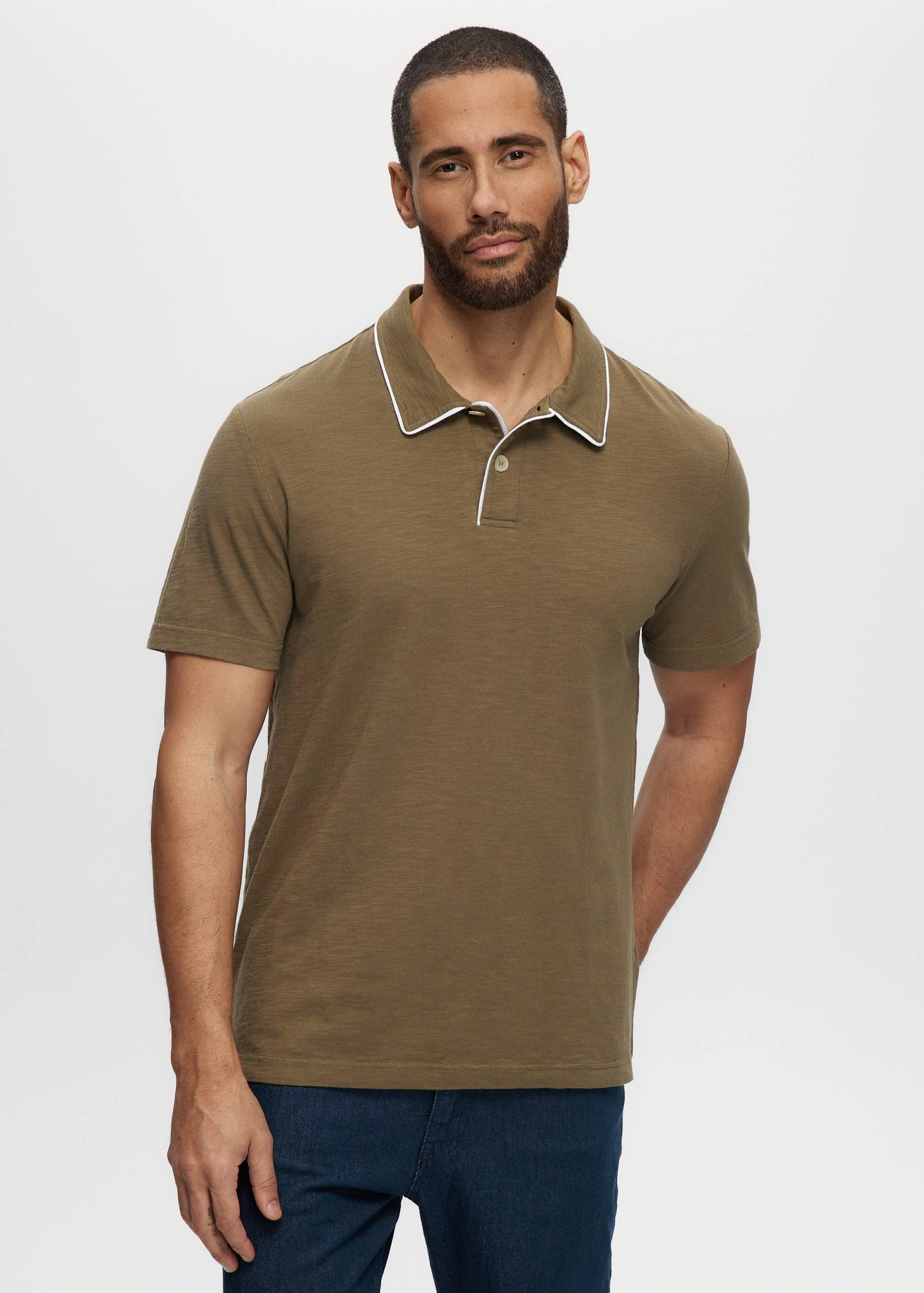 Slub Tipped Polo