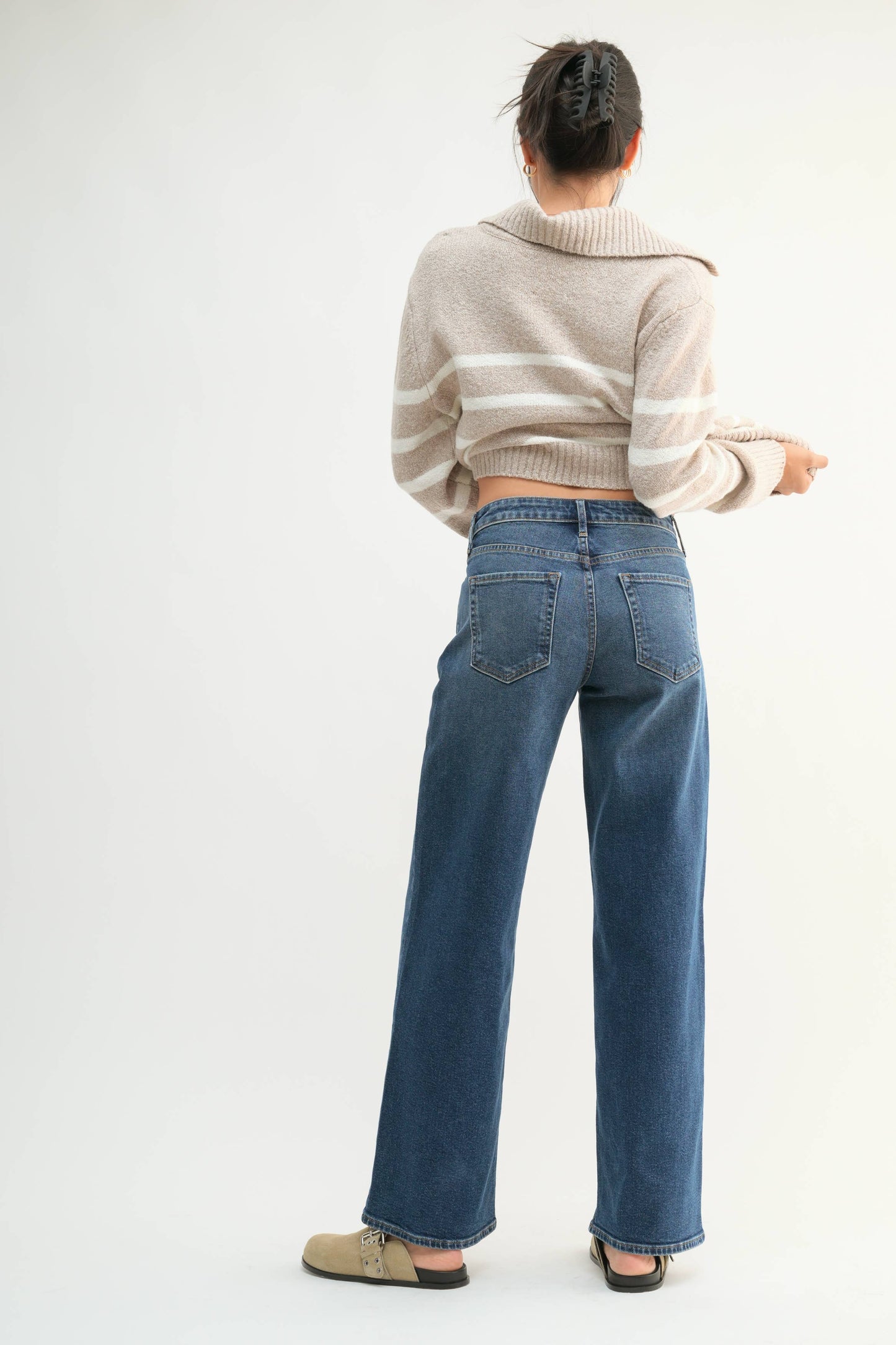 Slim Wide Leg Jean