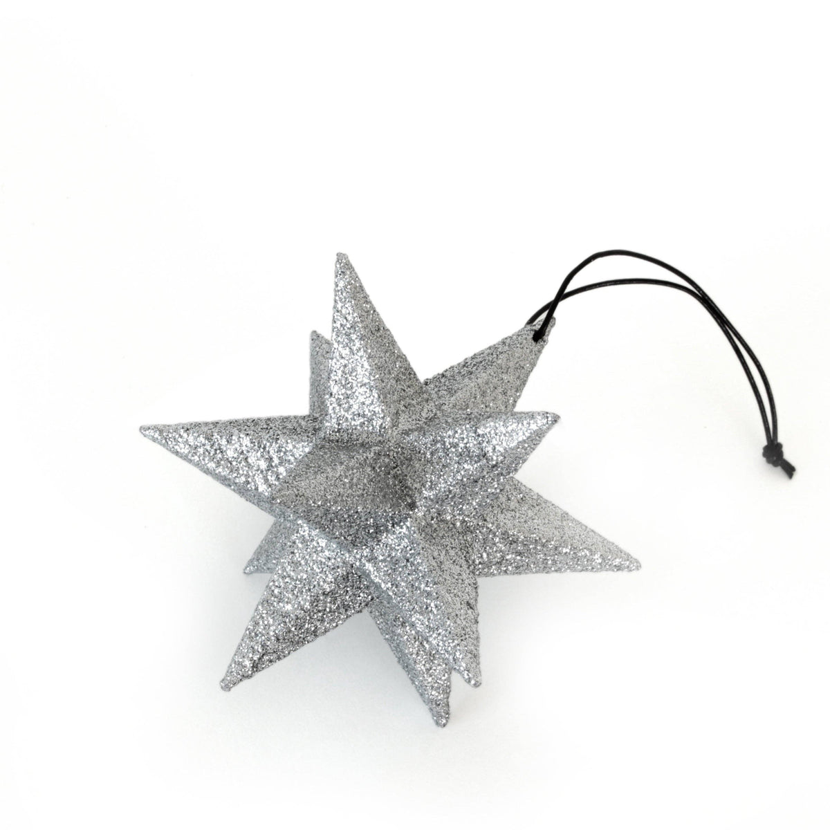 Silver Polygon star Ornament