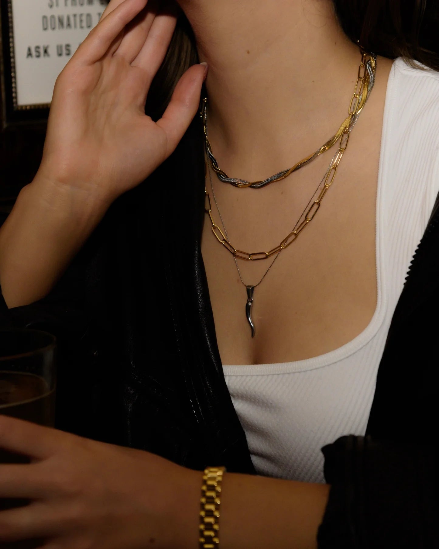 Silver Cornicello Necklace