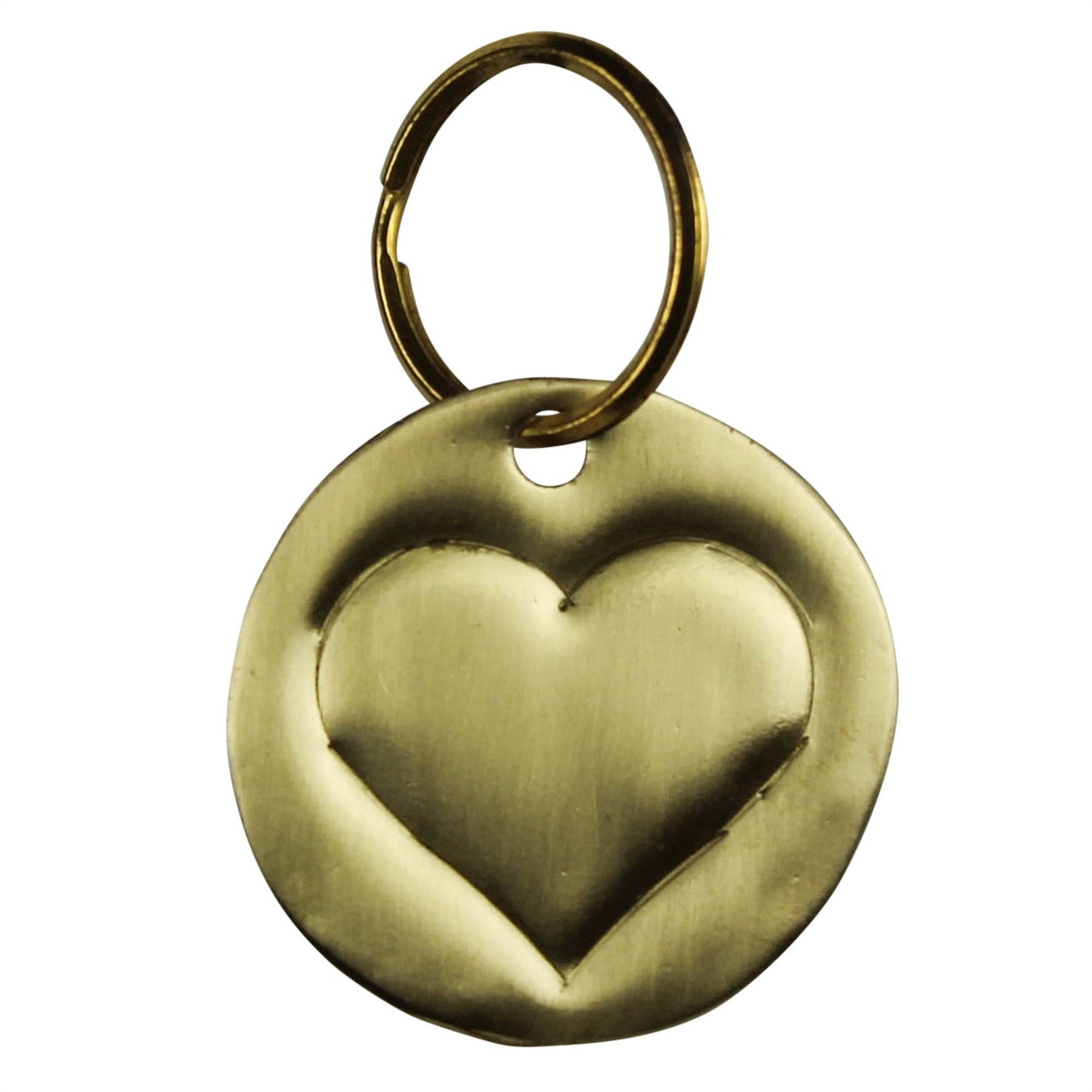 Brass Heart Keychain