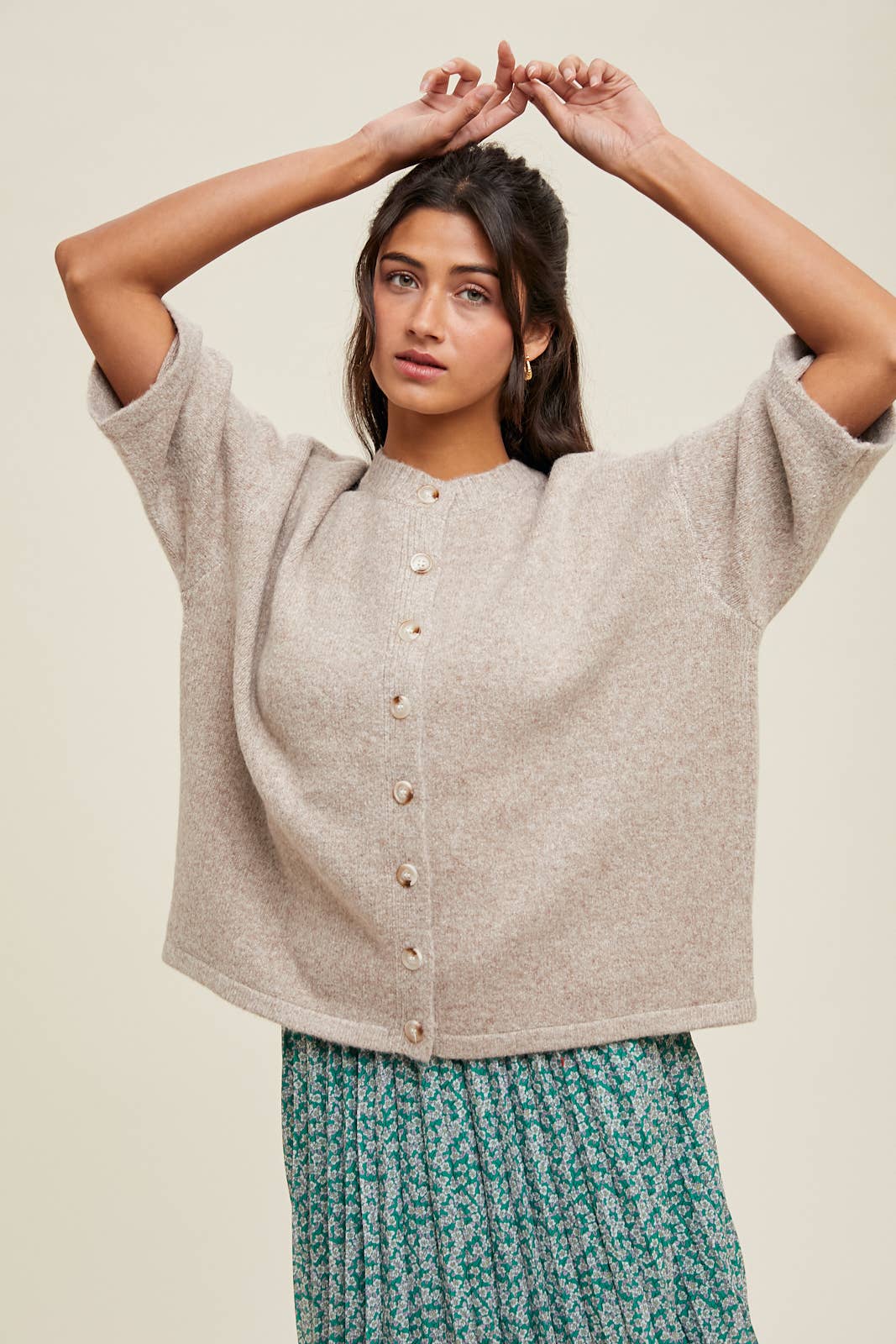 Mocha Brushed Short Sleeve