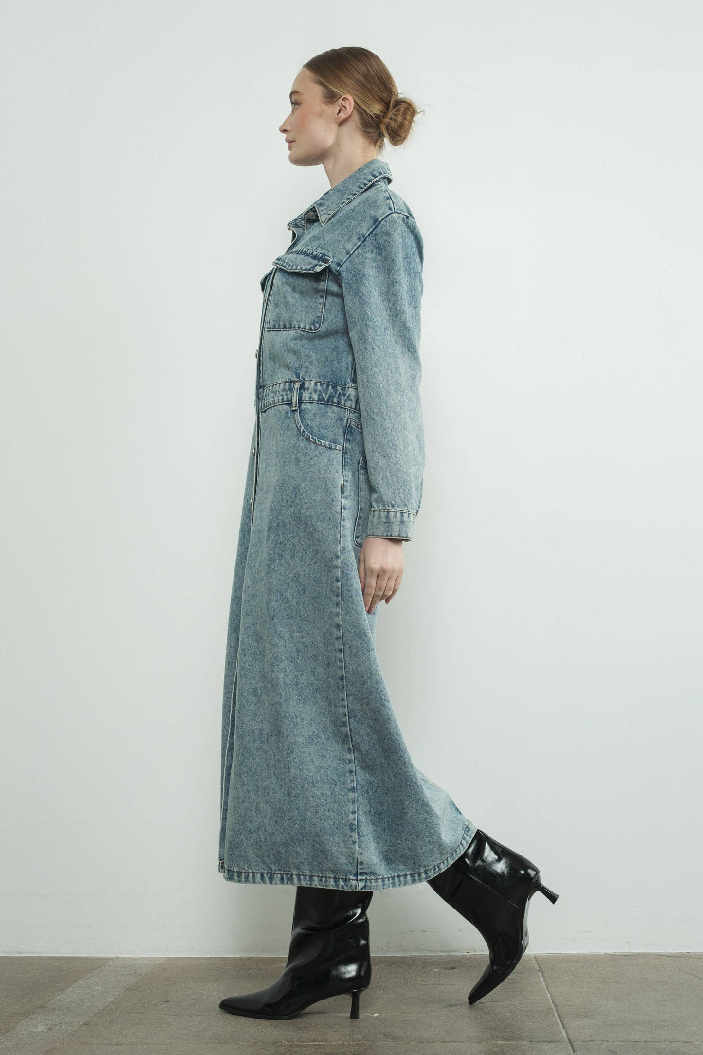 Denim Long Dress