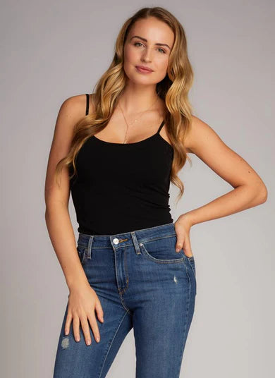 Spaghetti Cami Black