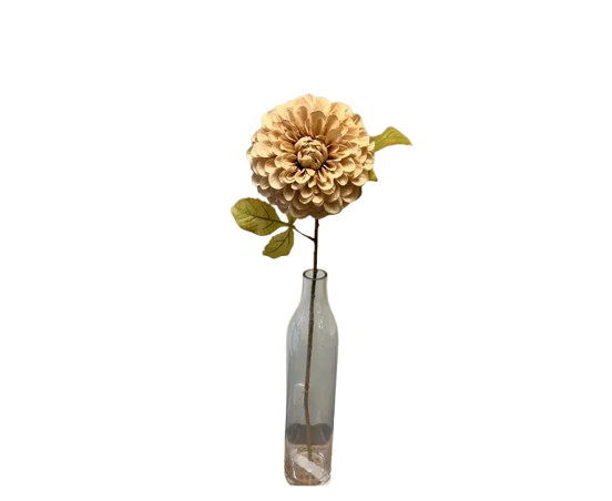 Dried Faux Dahlia