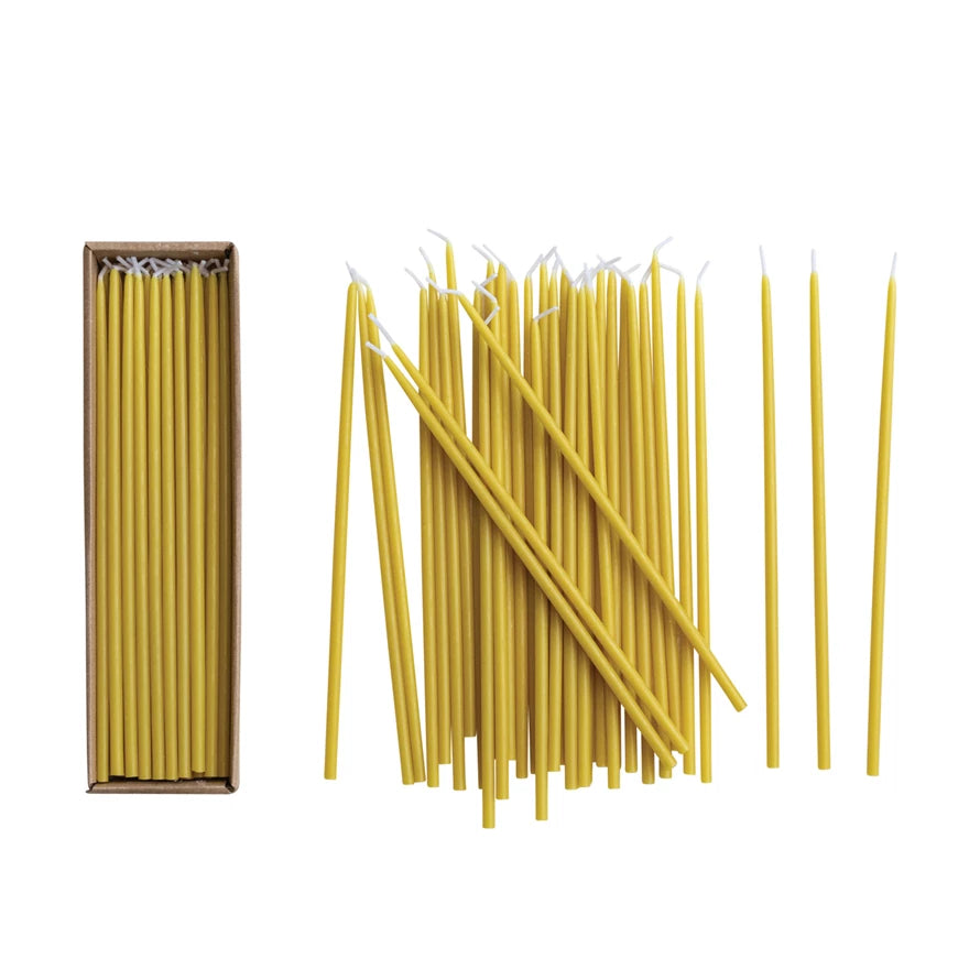Thin Tapers Chartreuse