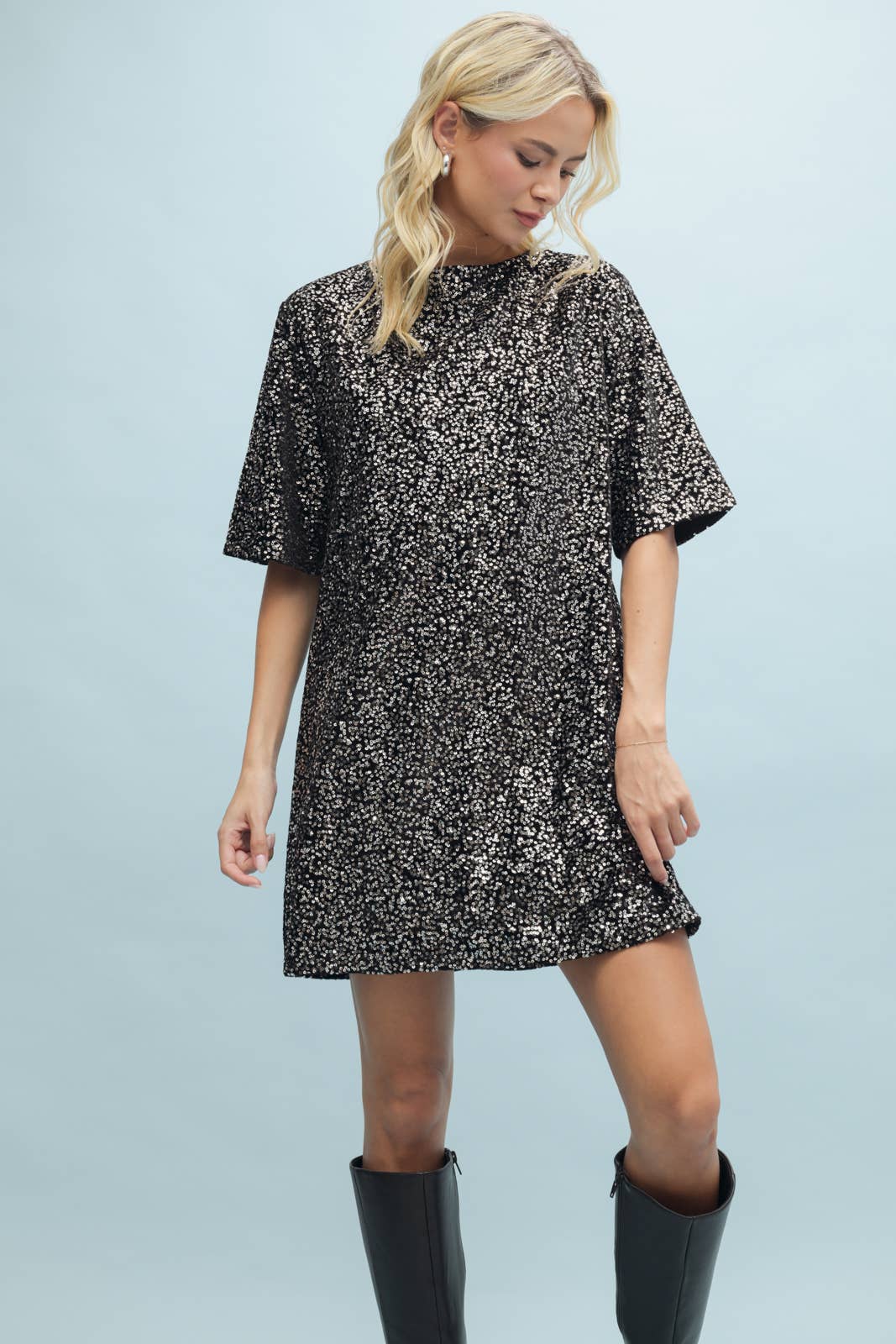 Sequin Midi Dress