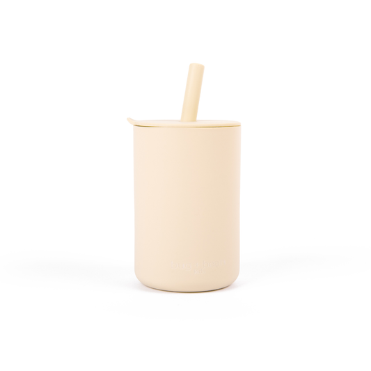 Silicone Cup with Lid + Straw