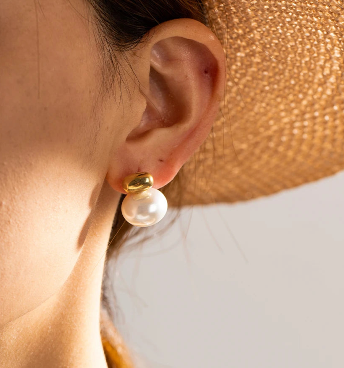 Pearl Nugget Studs