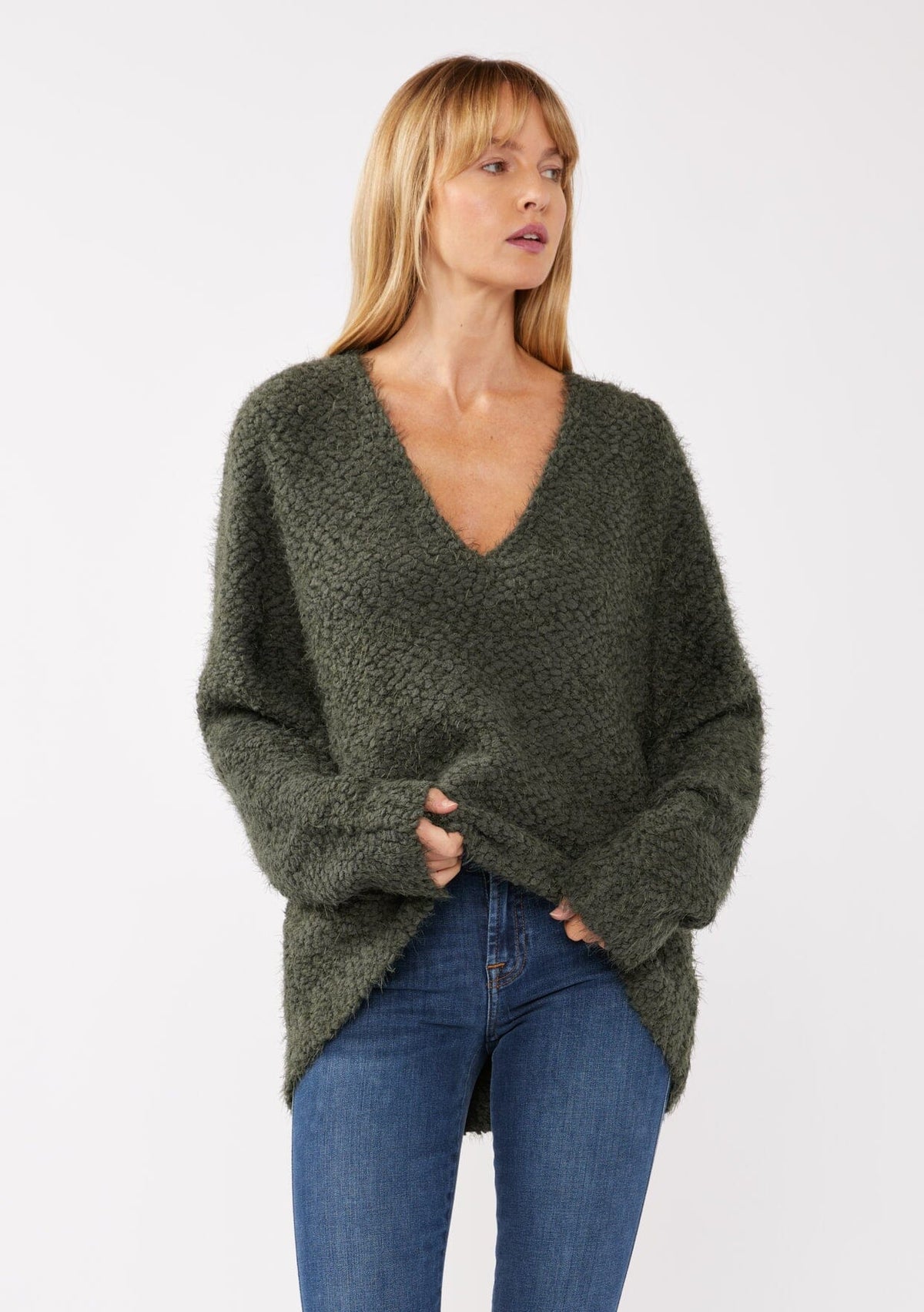 Olive Cari Pullover