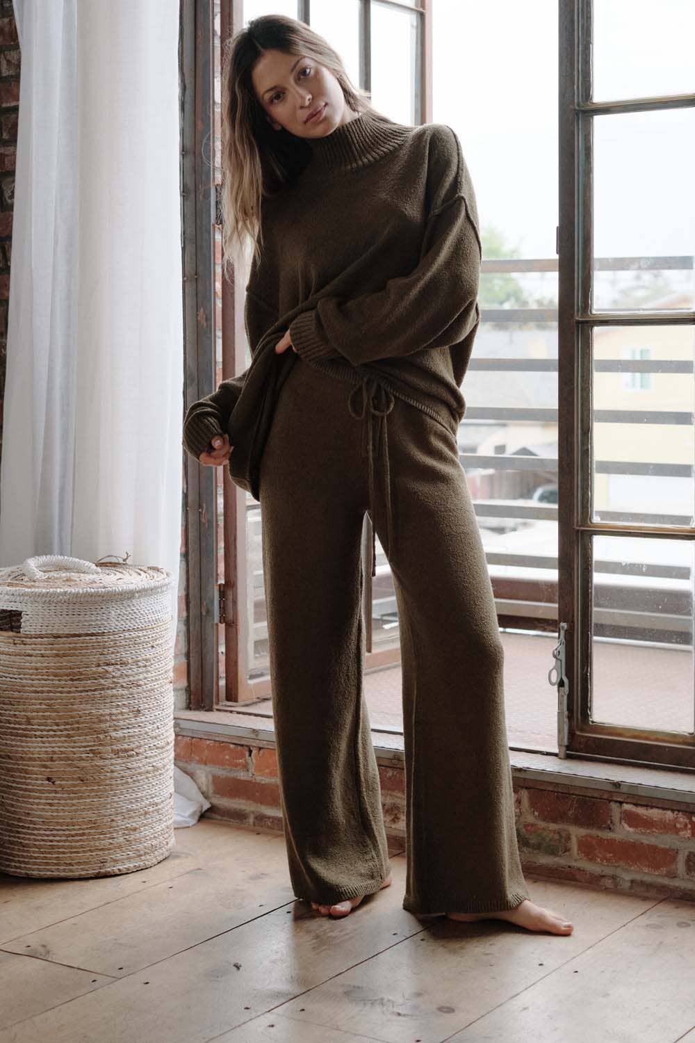 Olive Sweater Set