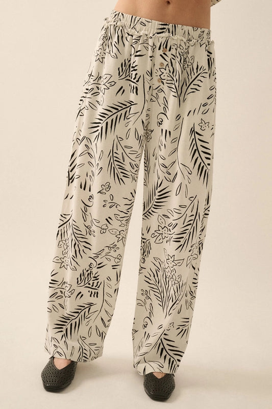 Floral Print Pant