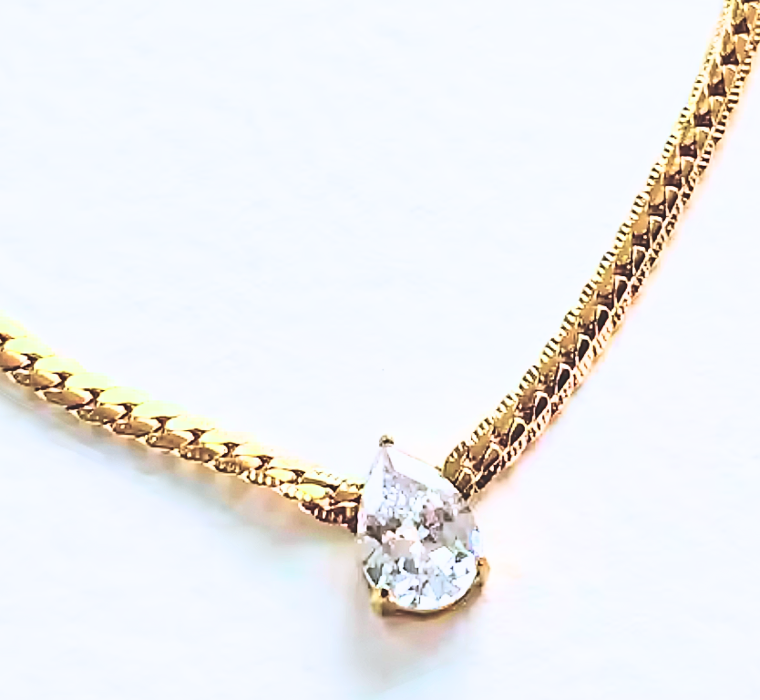 Gia-Tear Drop Necklace