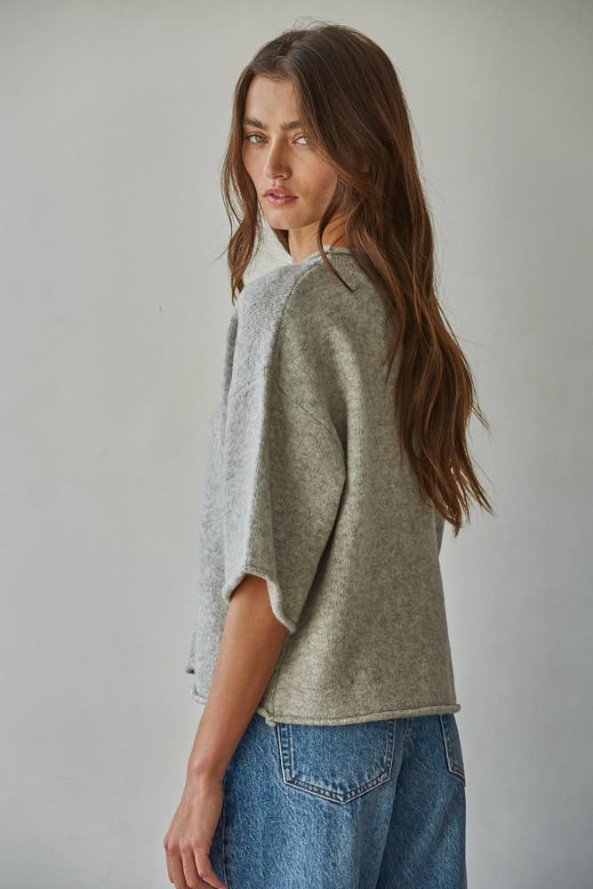 Grey Knit Sweater