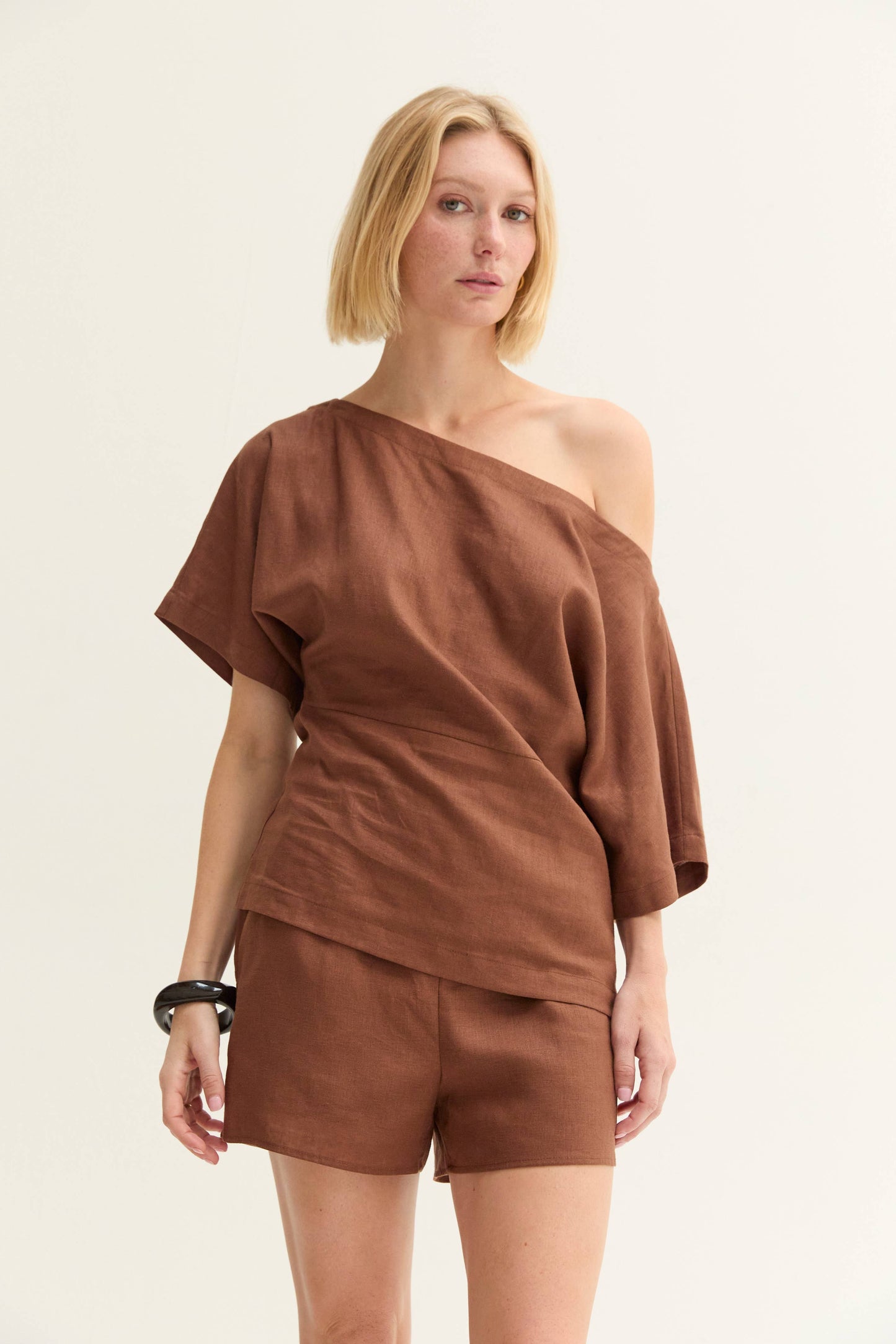 Brown Elena Top