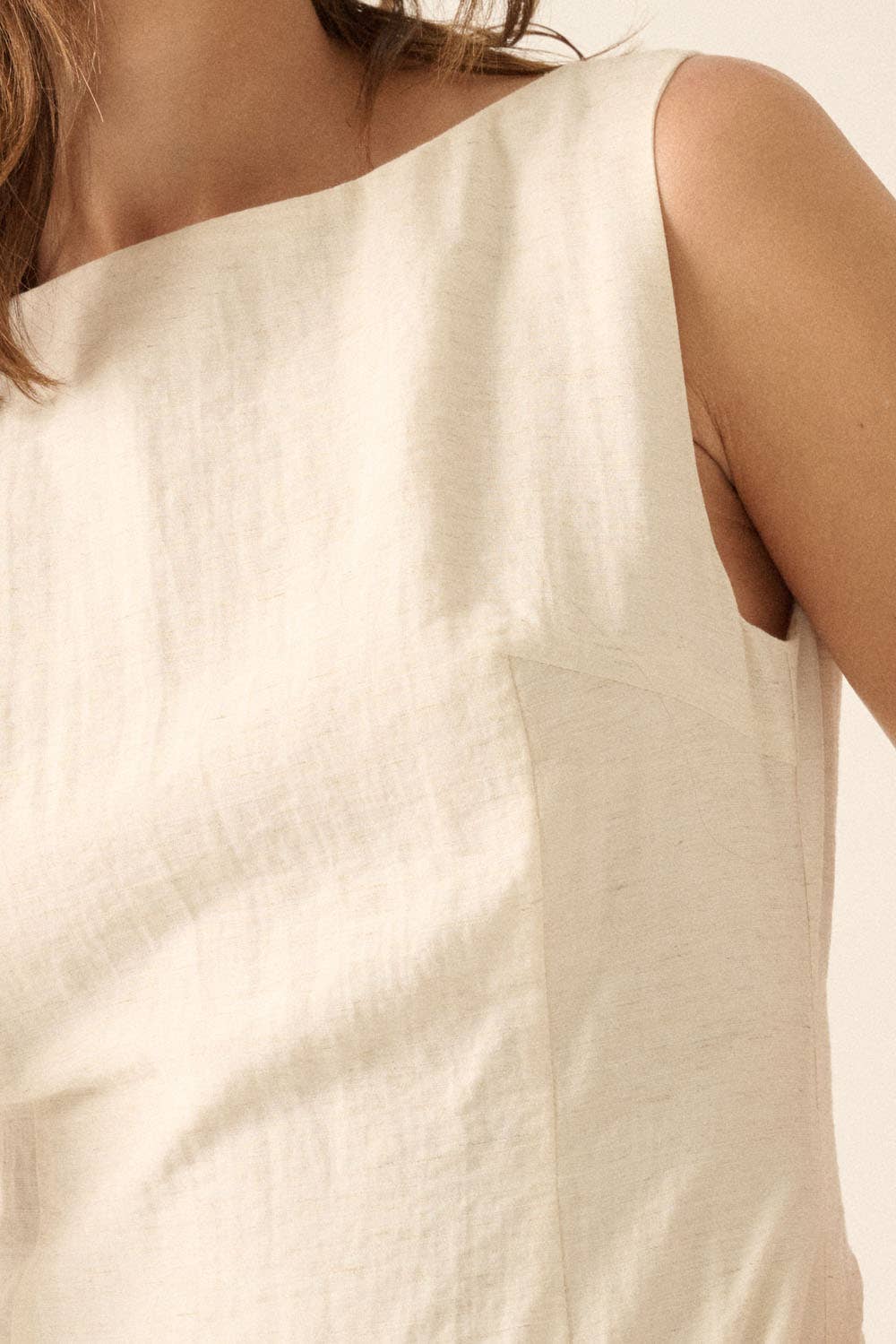 Oat Bubble Midi Dress