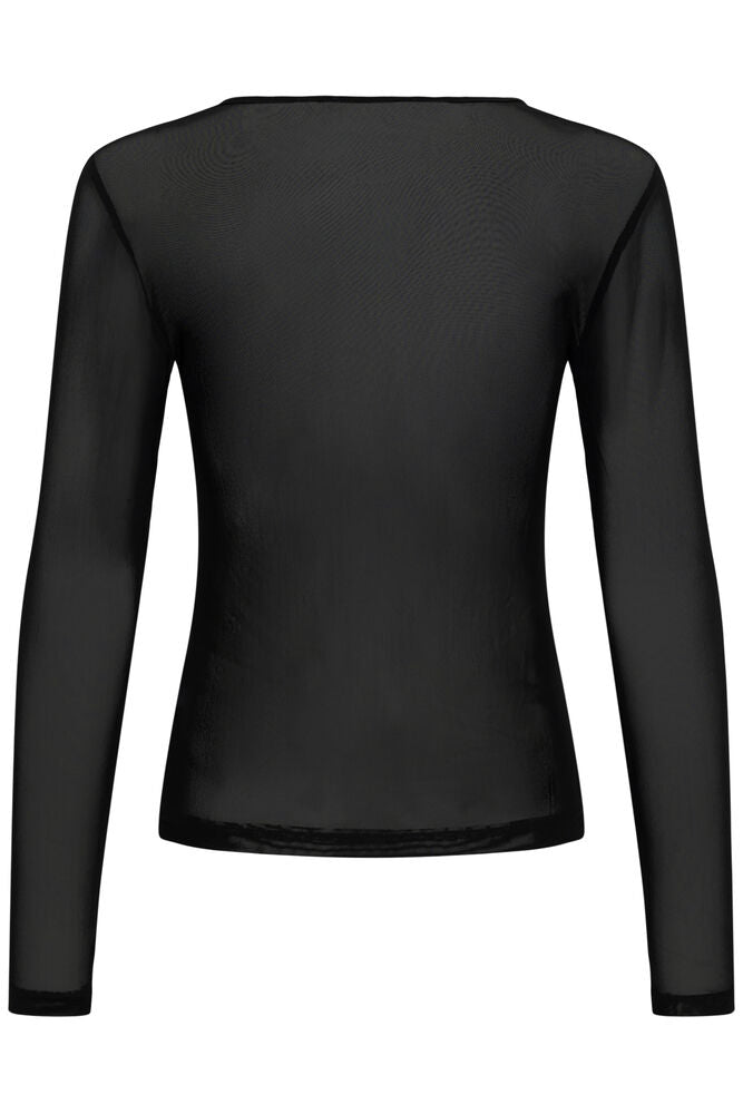 Black Dora Sheer Top