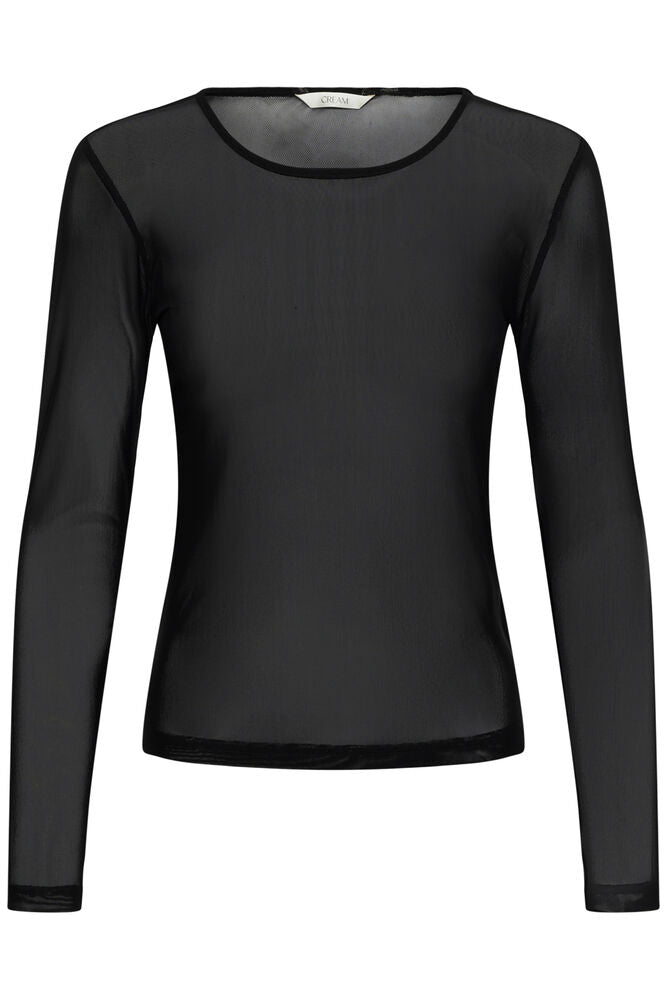 Black Dora Sheer Top