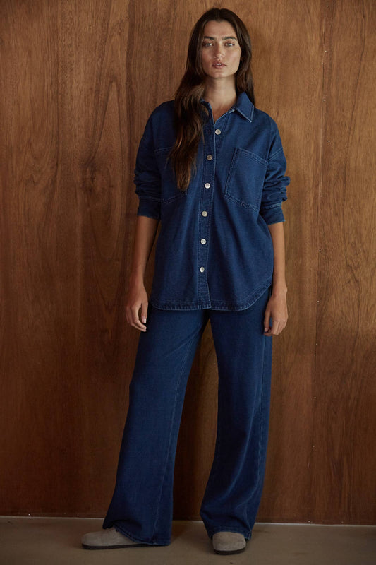 Denim Knit Pant