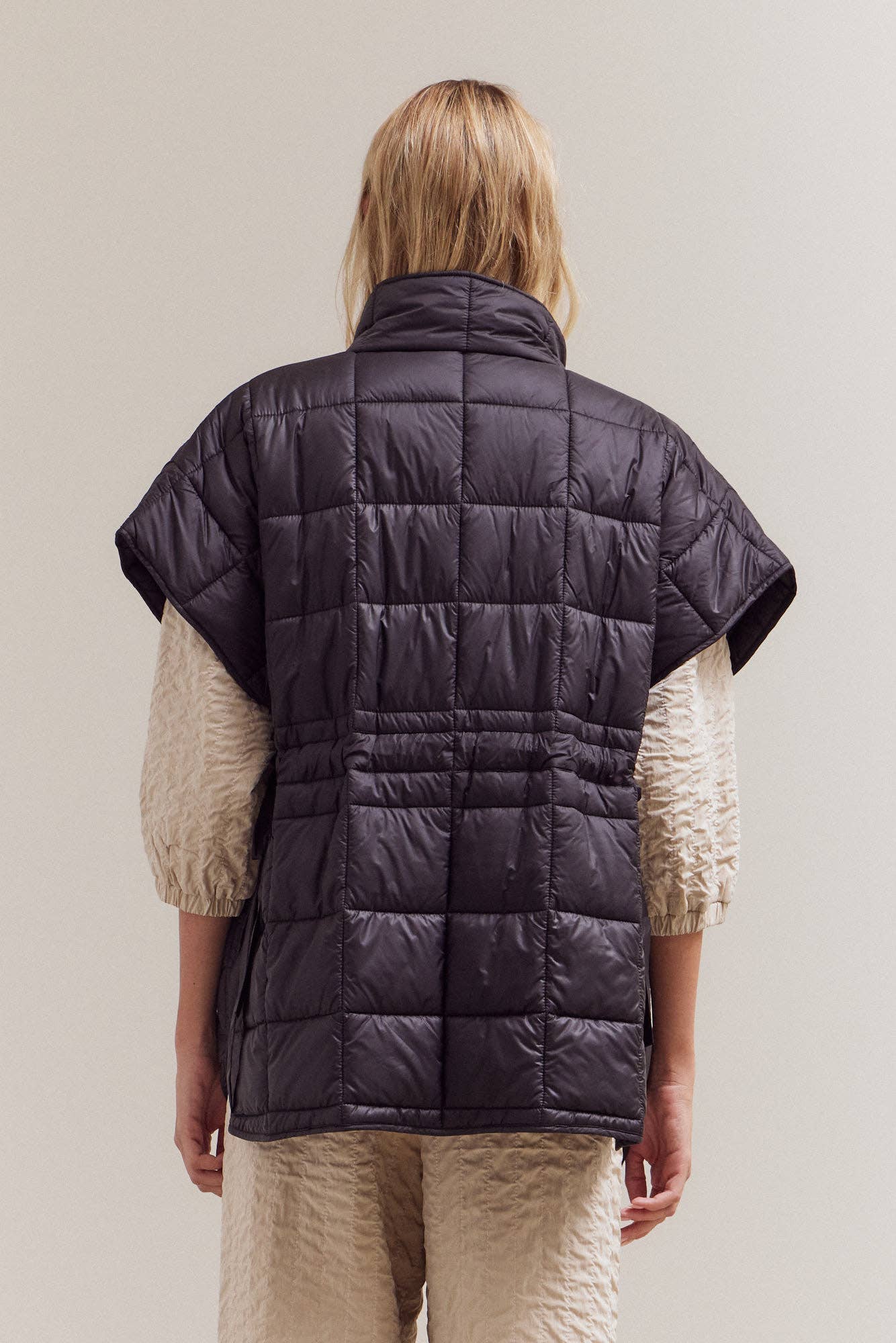 Black Quilted Vest