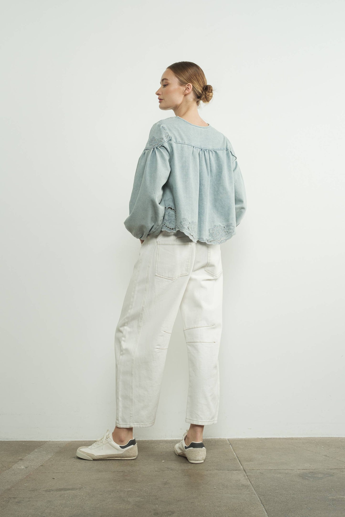Volume Blouse Denin