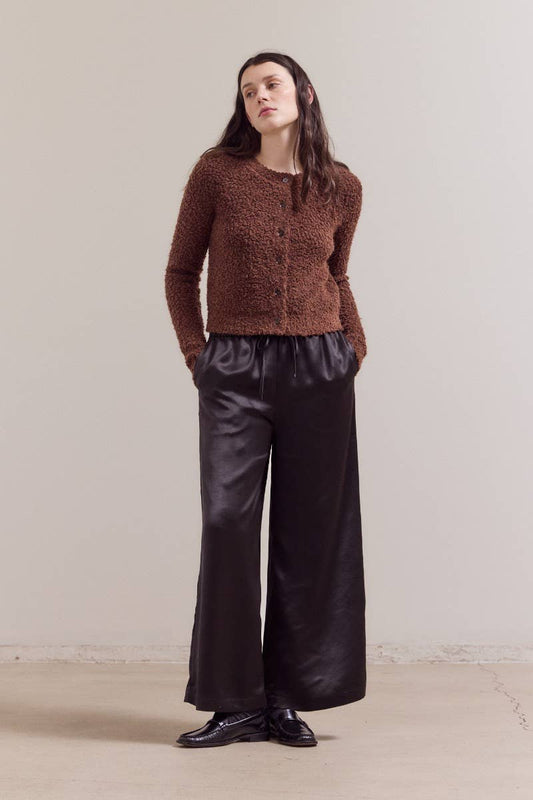 Black Satin Pants