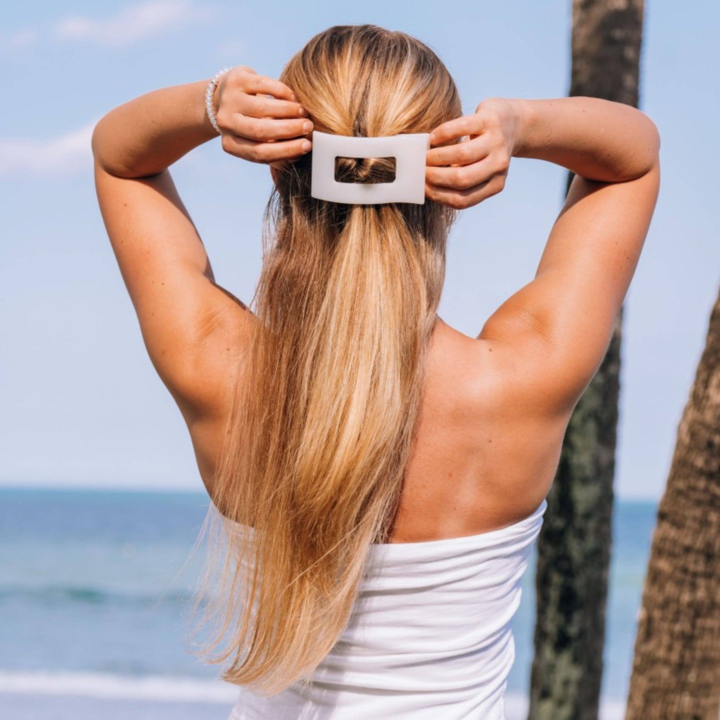 Flat Rect Hair Clip Lrg