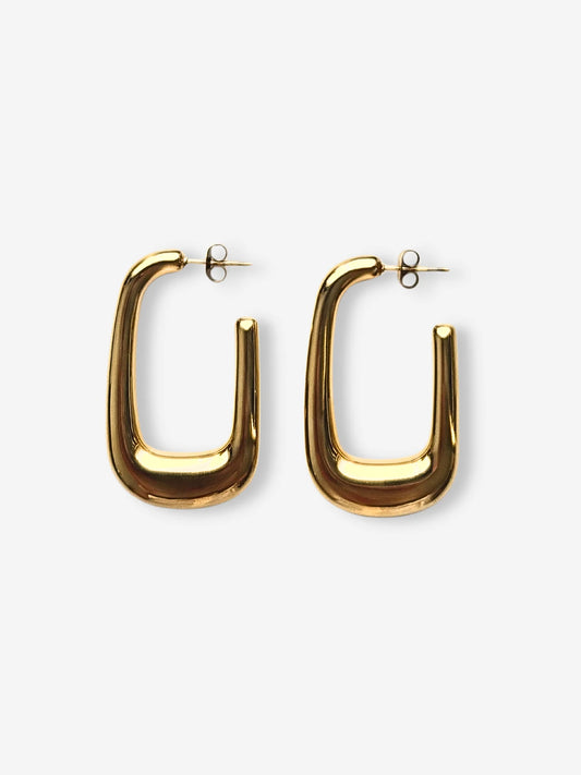 Gold Twiggy Hoops