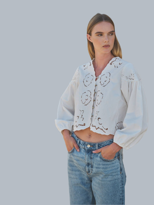 Volume Blouse White