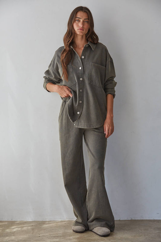Olive Knit Pant