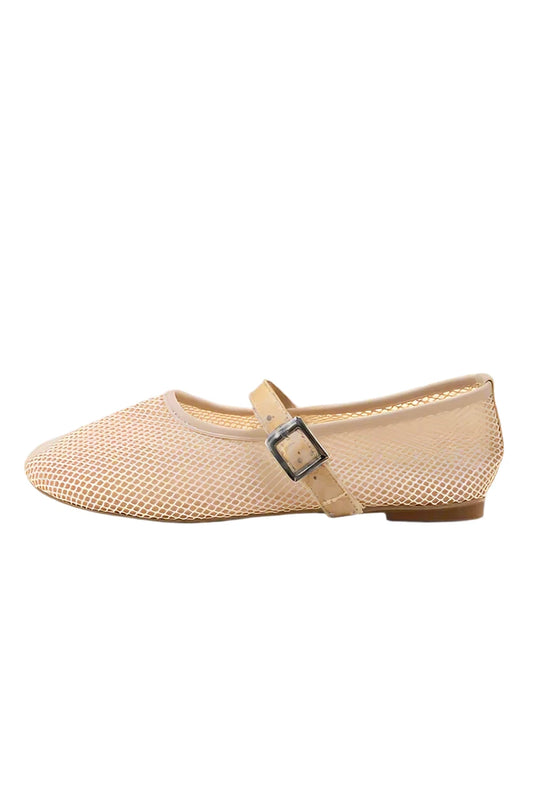 Nanami Mesh Flat Nude