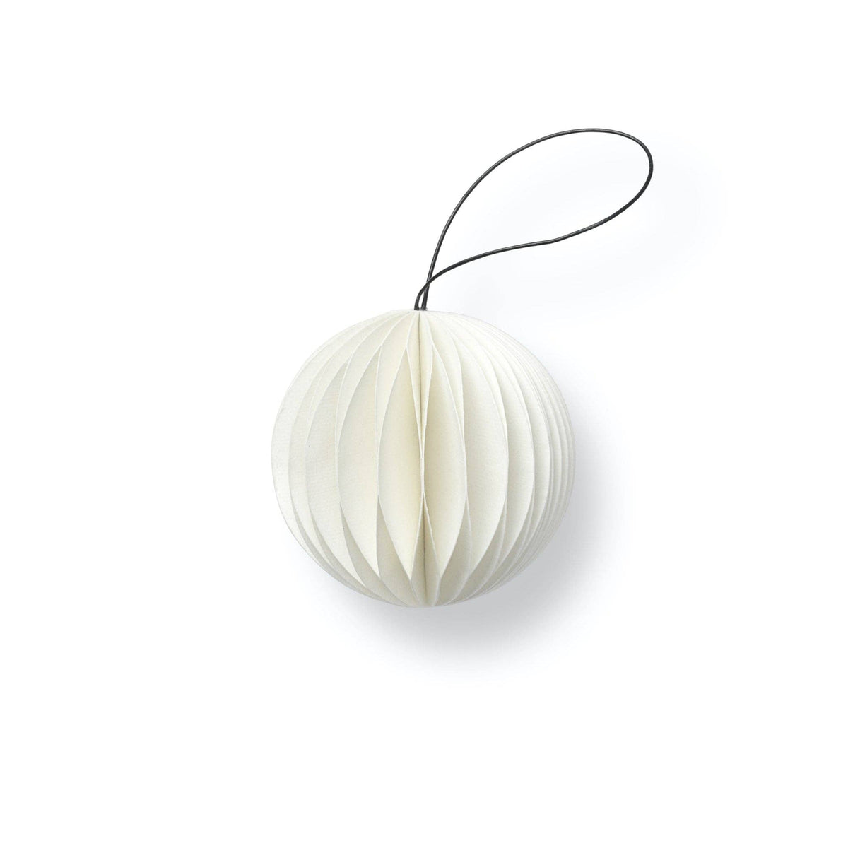 White Scoop Ornament