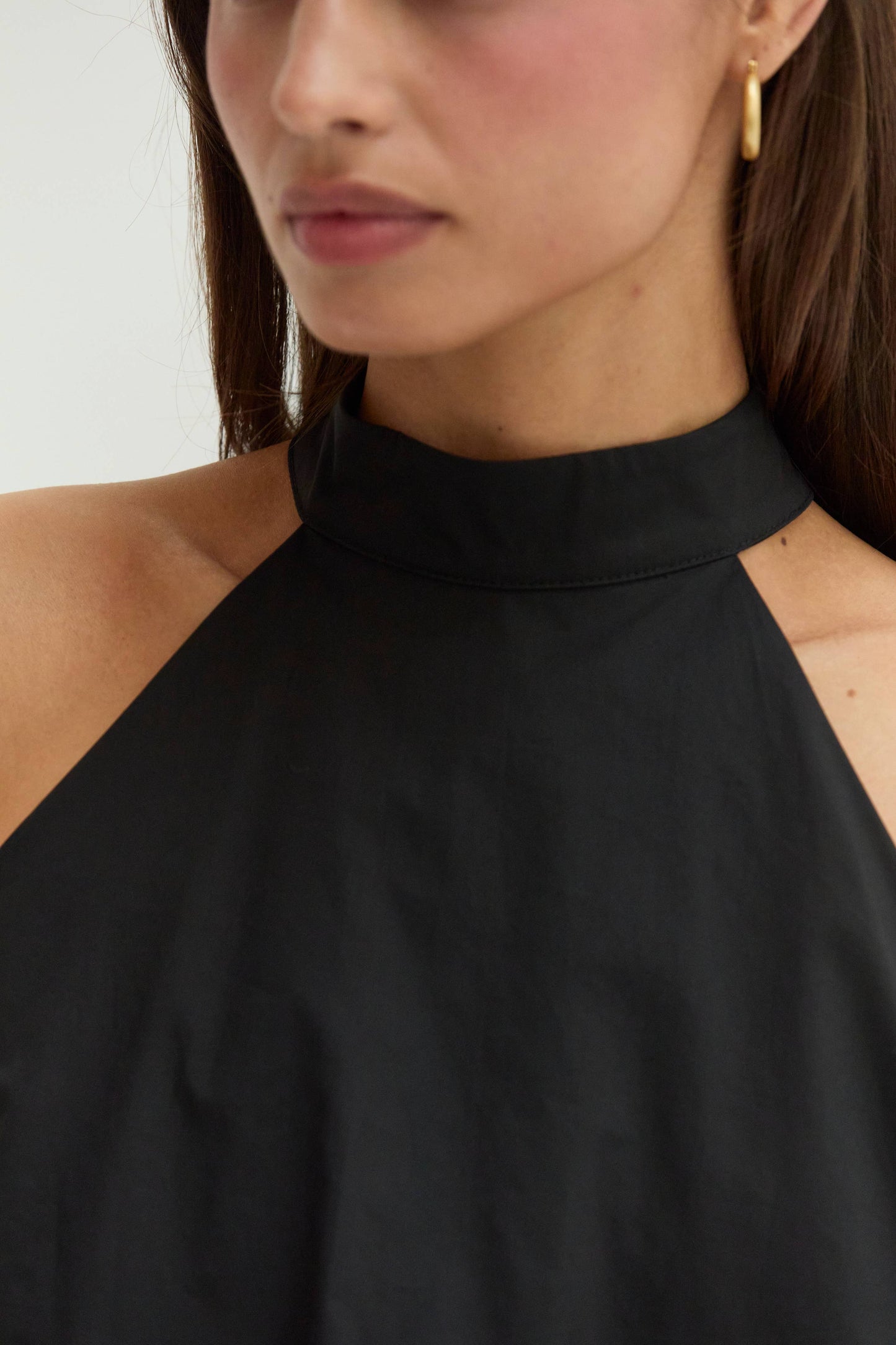 Black Rachel Halter Top