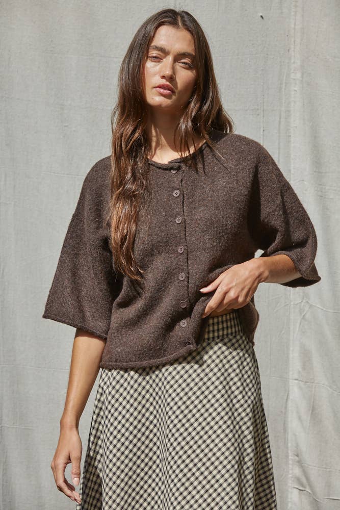 Brown Knit Sweater