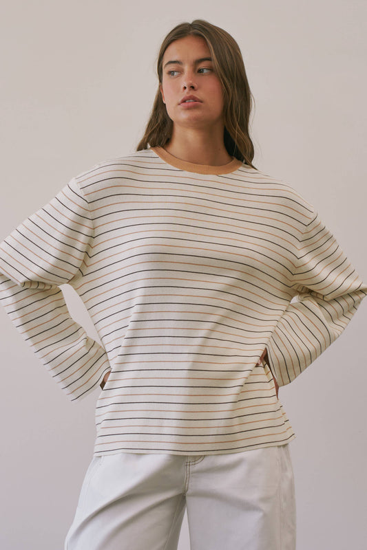 Como Striped Crewneck