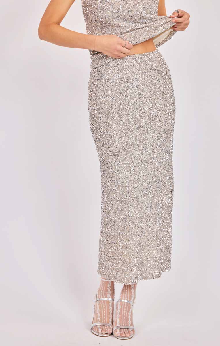 Luster Sequin Skirt