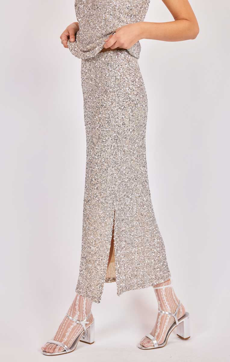 Luster Sequin Skirt