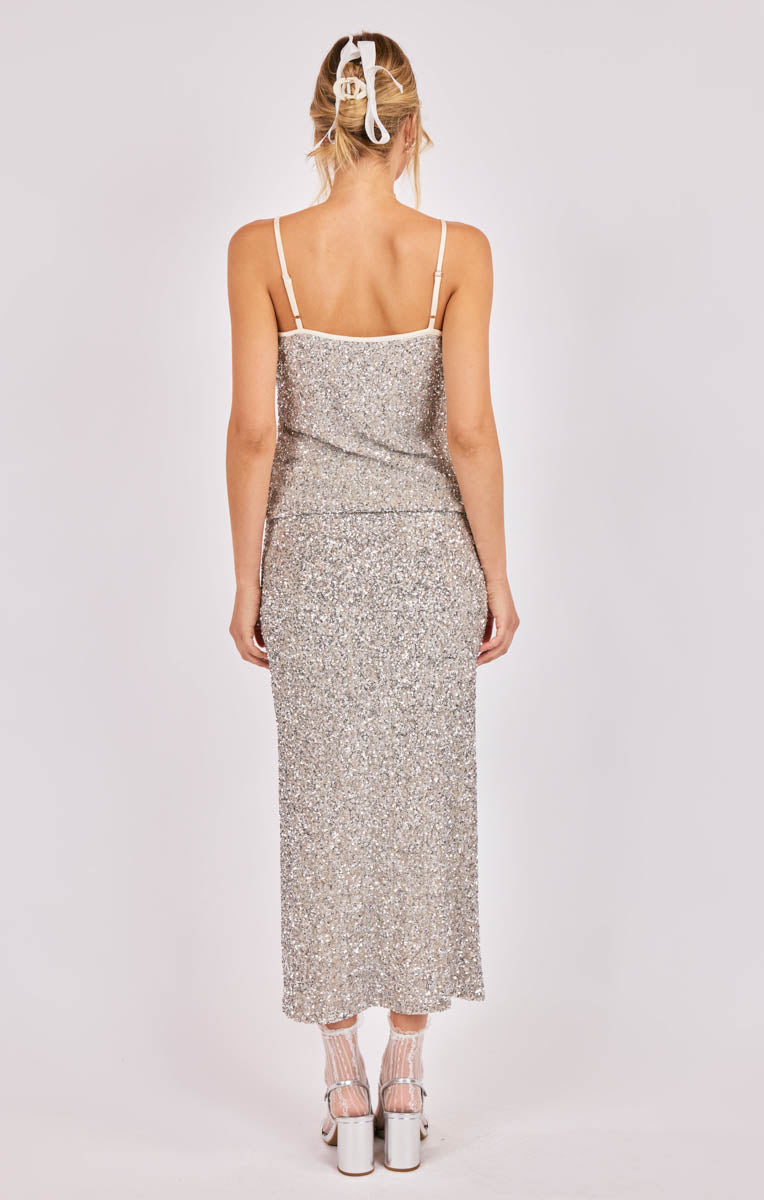 Luster Sequin Skirt