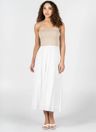 Tube Dress Tan