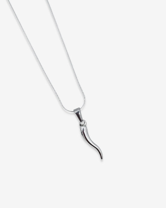 Silver Cornicello Necklace