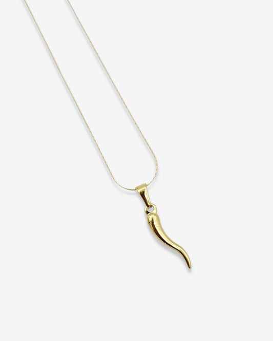 Gold Cornicello Necklace