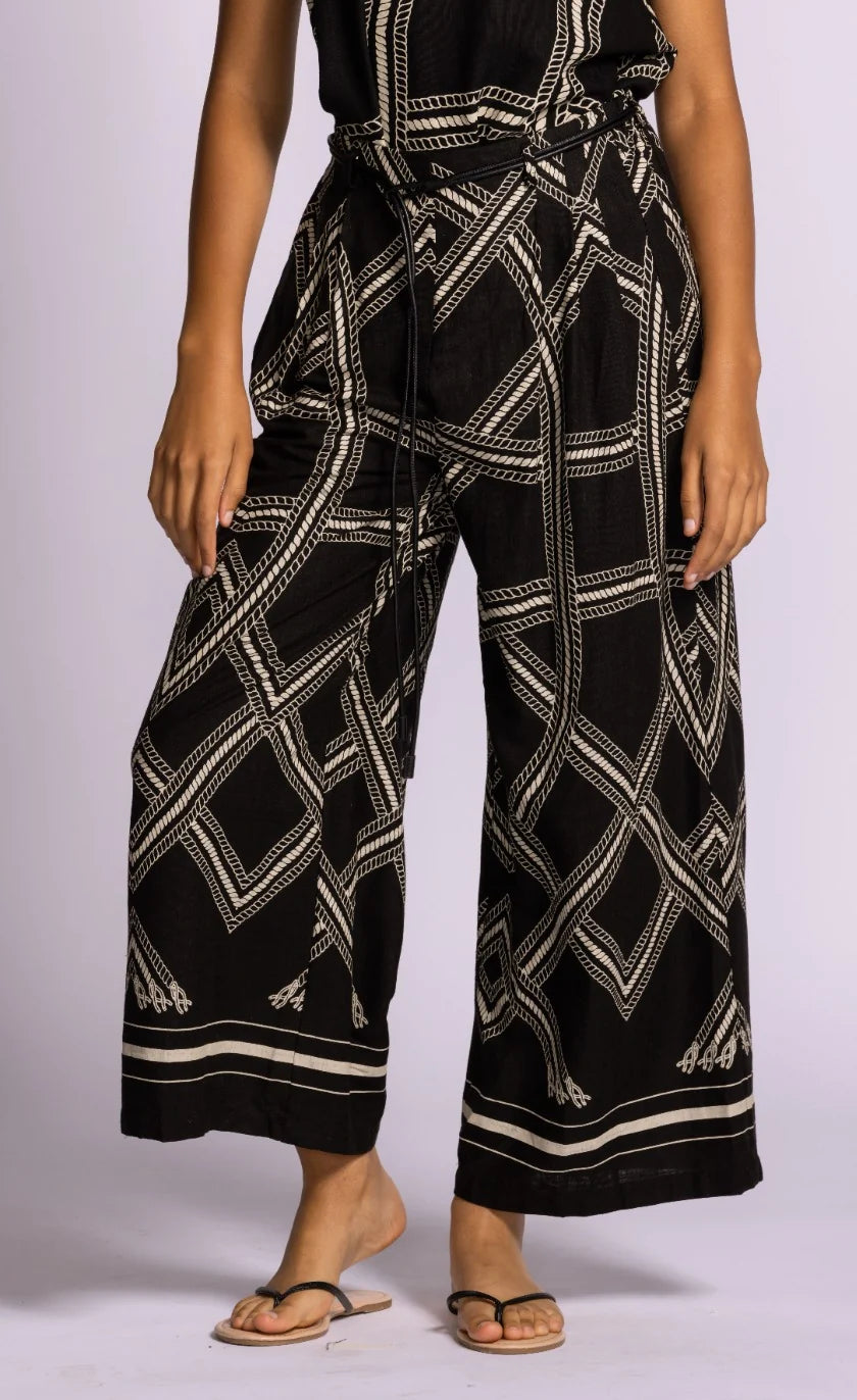 Black Nagel Pants