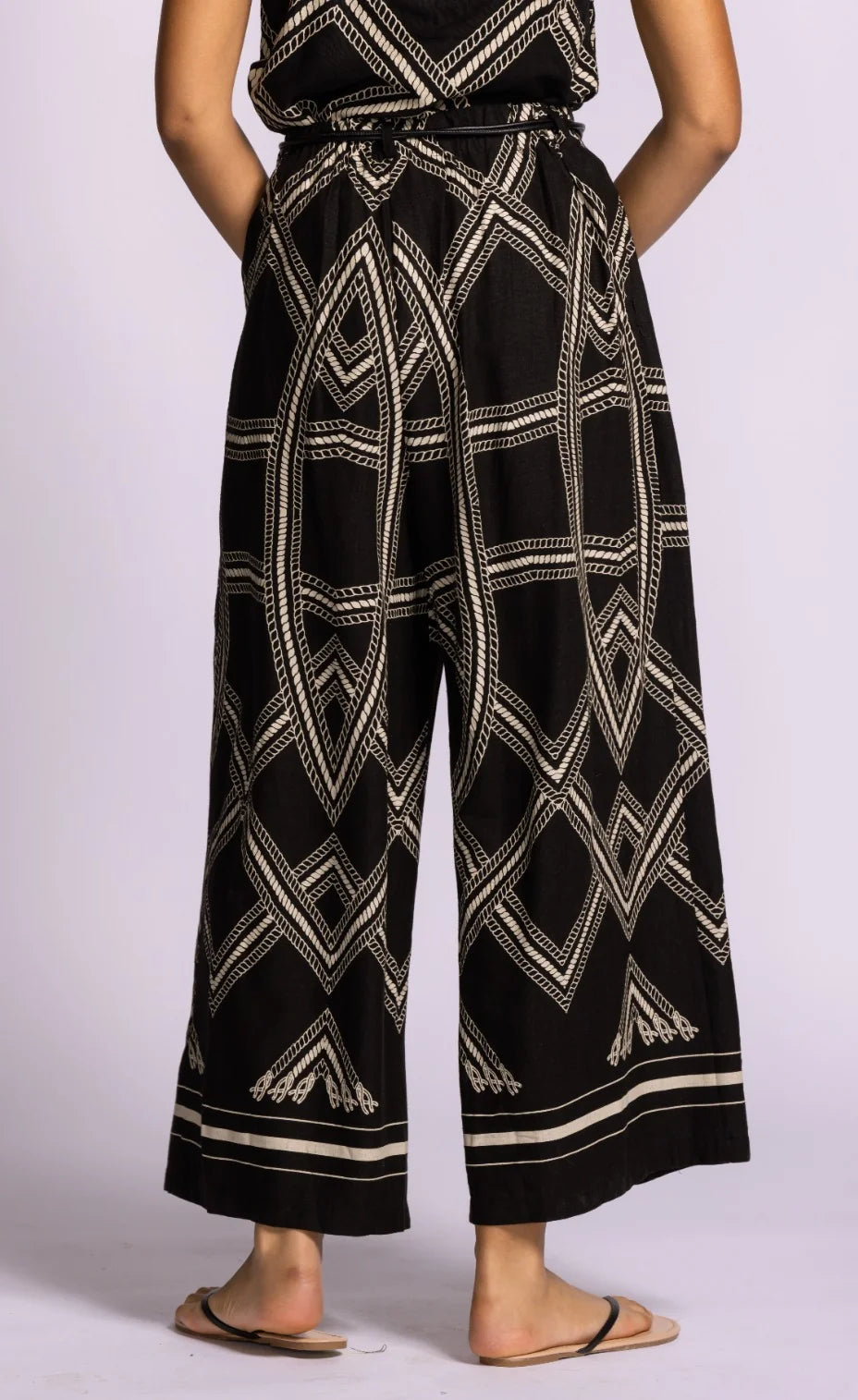 Black Nagel Pants