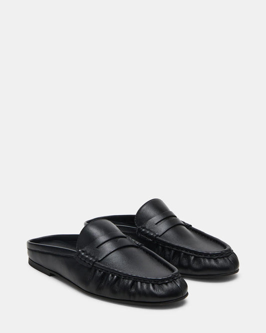 Black Slip On Mule