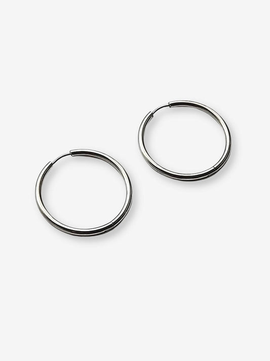 Slim Hoops Silver
