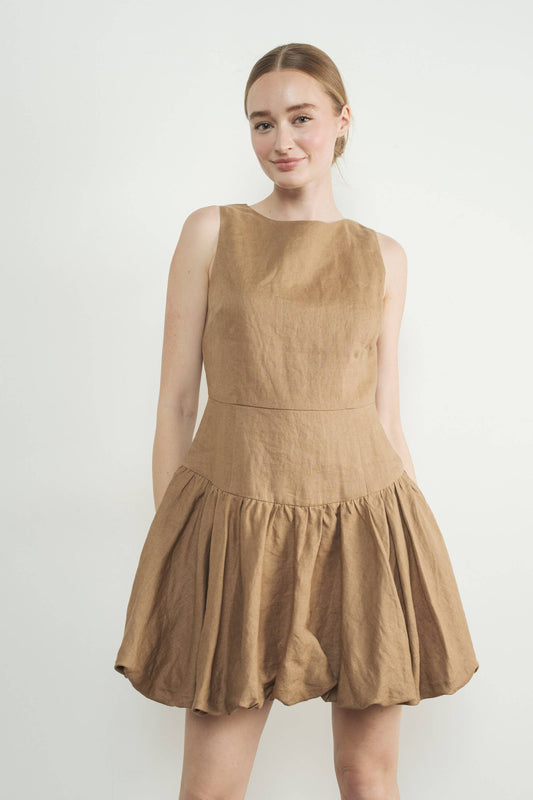 Bubble Dress Mocha
