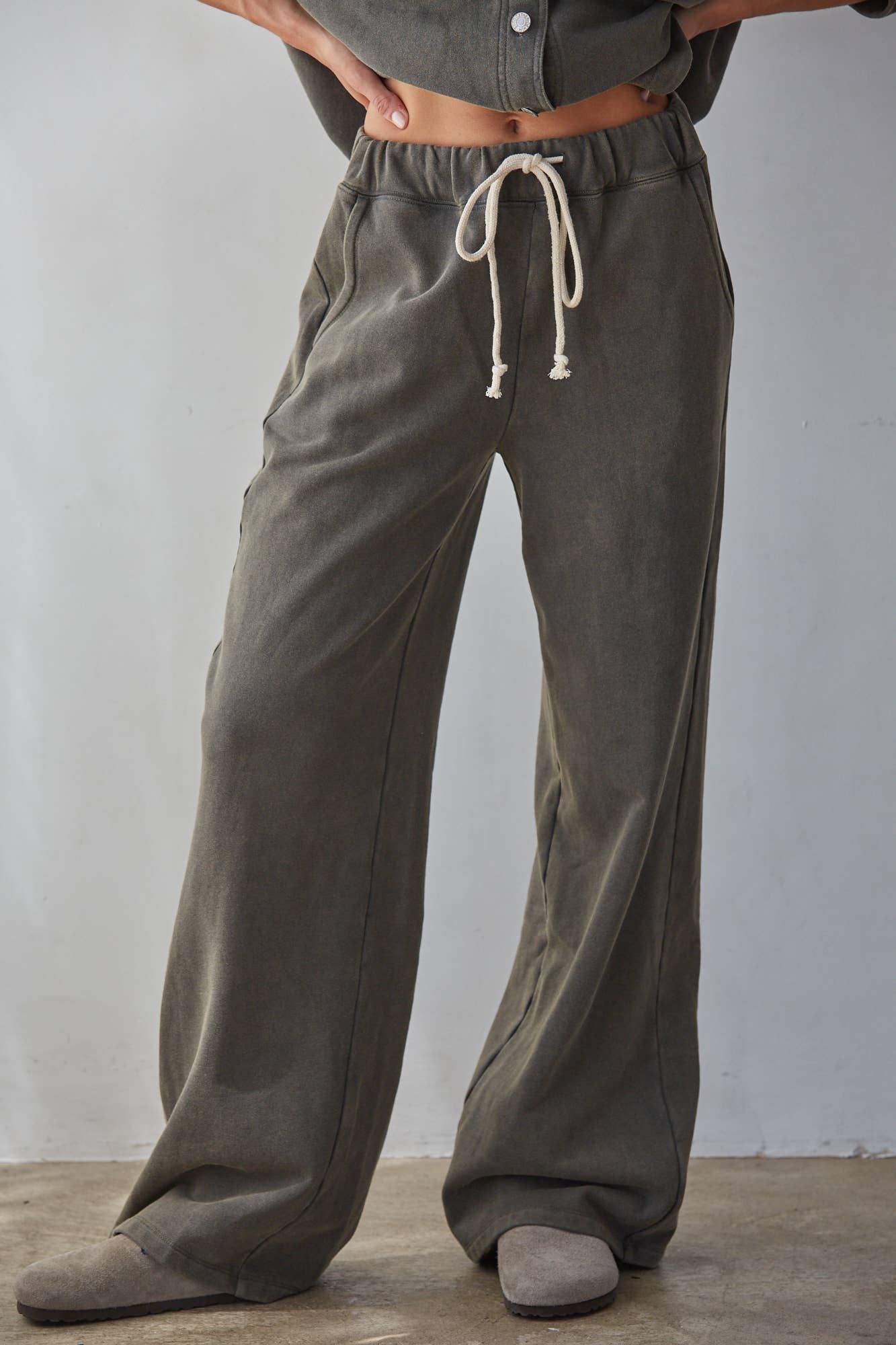 Olive Knit Pant