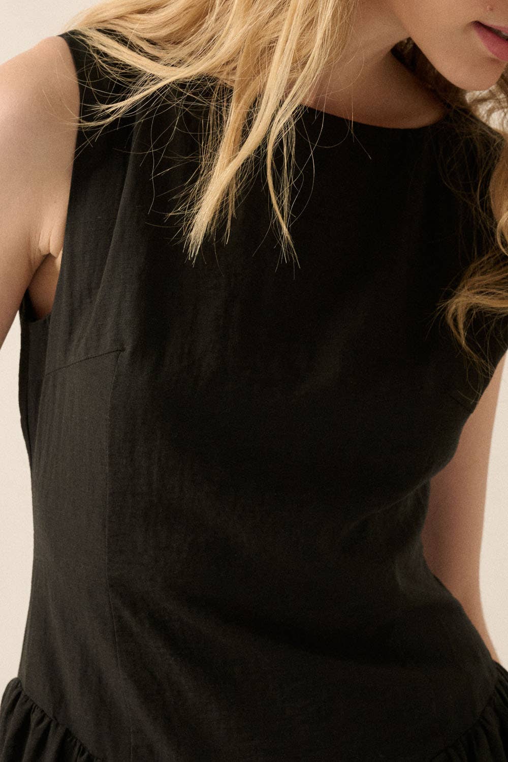 Black Bubble Midi Dress
