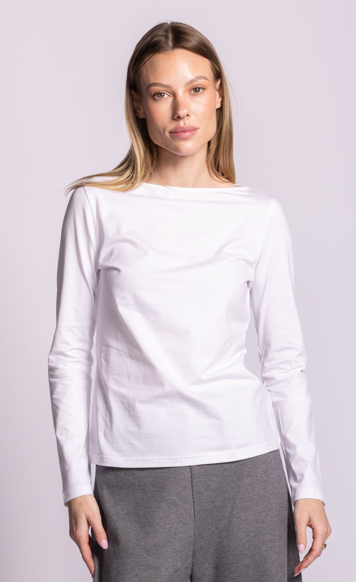 White Paisley Long Sleeve