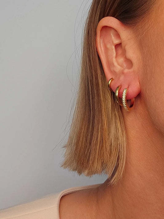 Gold Liza Hoops